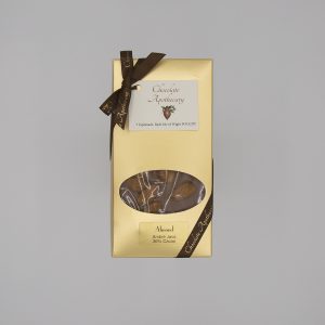 Handmade almond chocolate bar