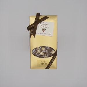 Handmade hazelnut chocolate bar