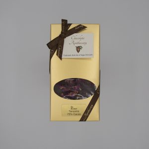 Handmade rose chocolate bar